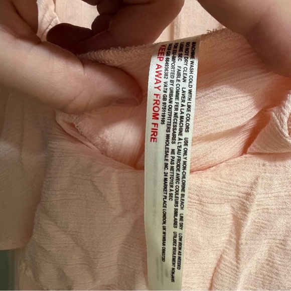 Free People Intimately Pink Cascade Ruffled Camisole Top Medium - Picture 7 of 8